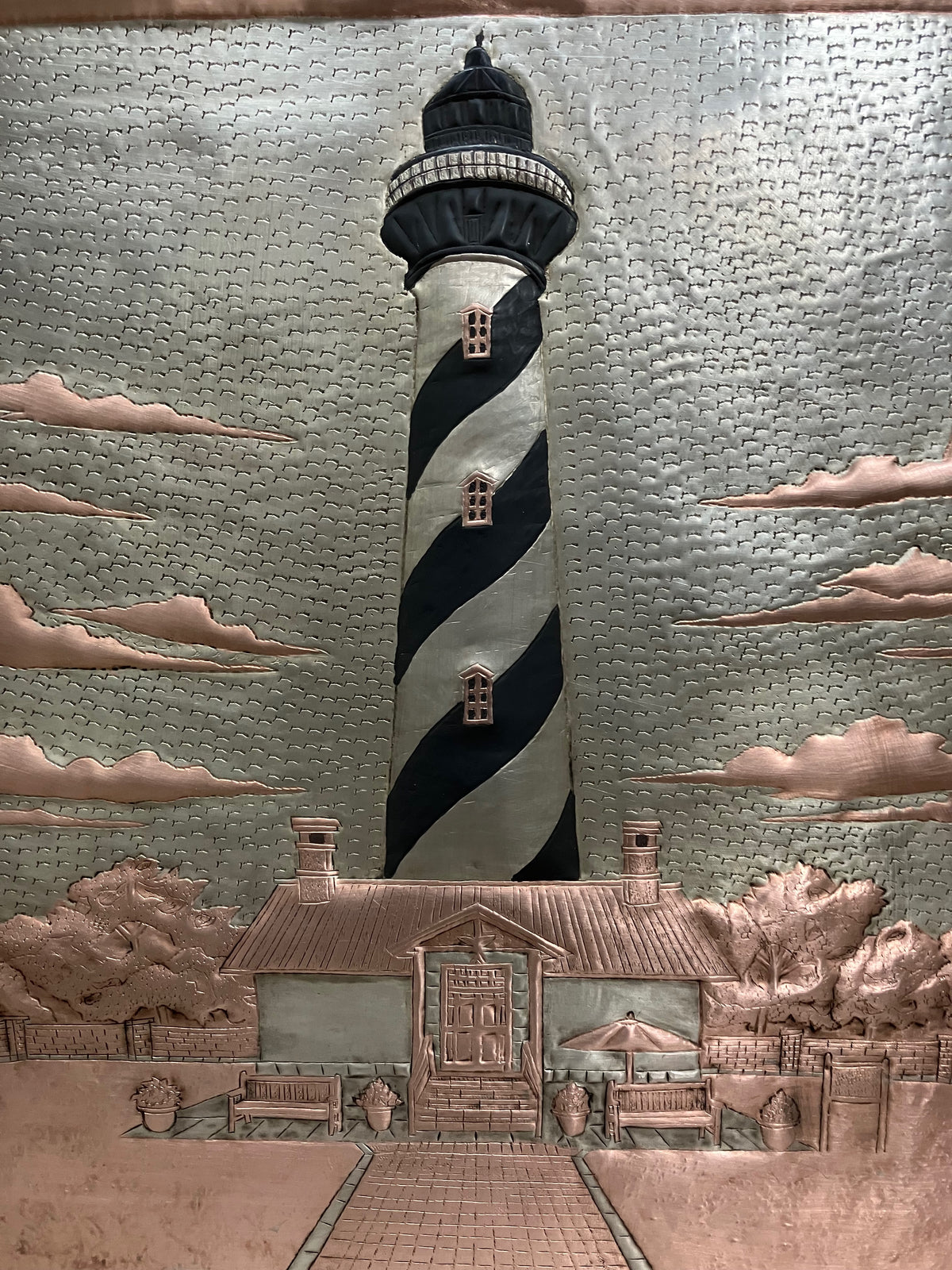 St. Augustine Lighthouse Copper Kitchen Backsplash