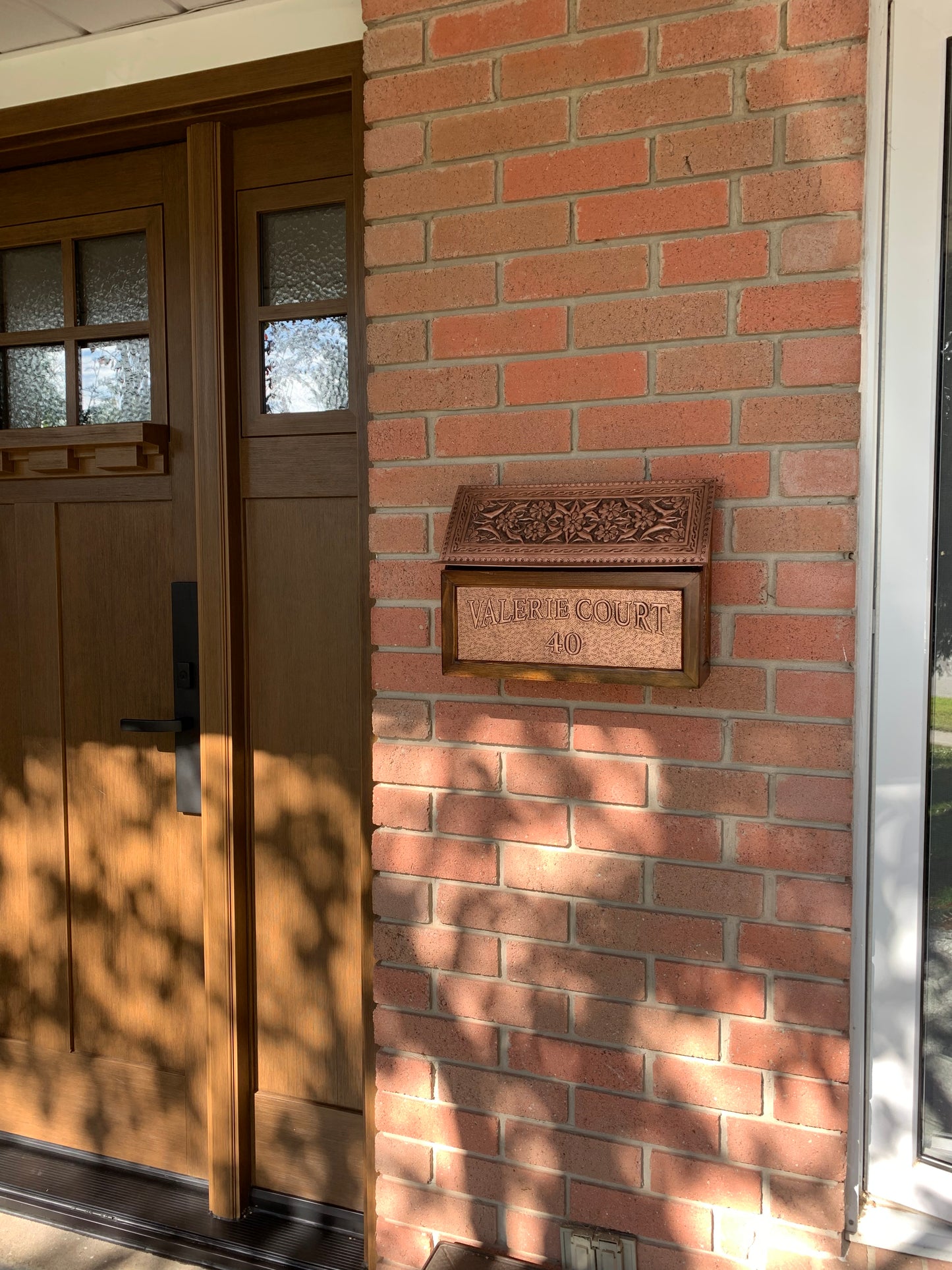 Wall Mounted Copper Mailbox