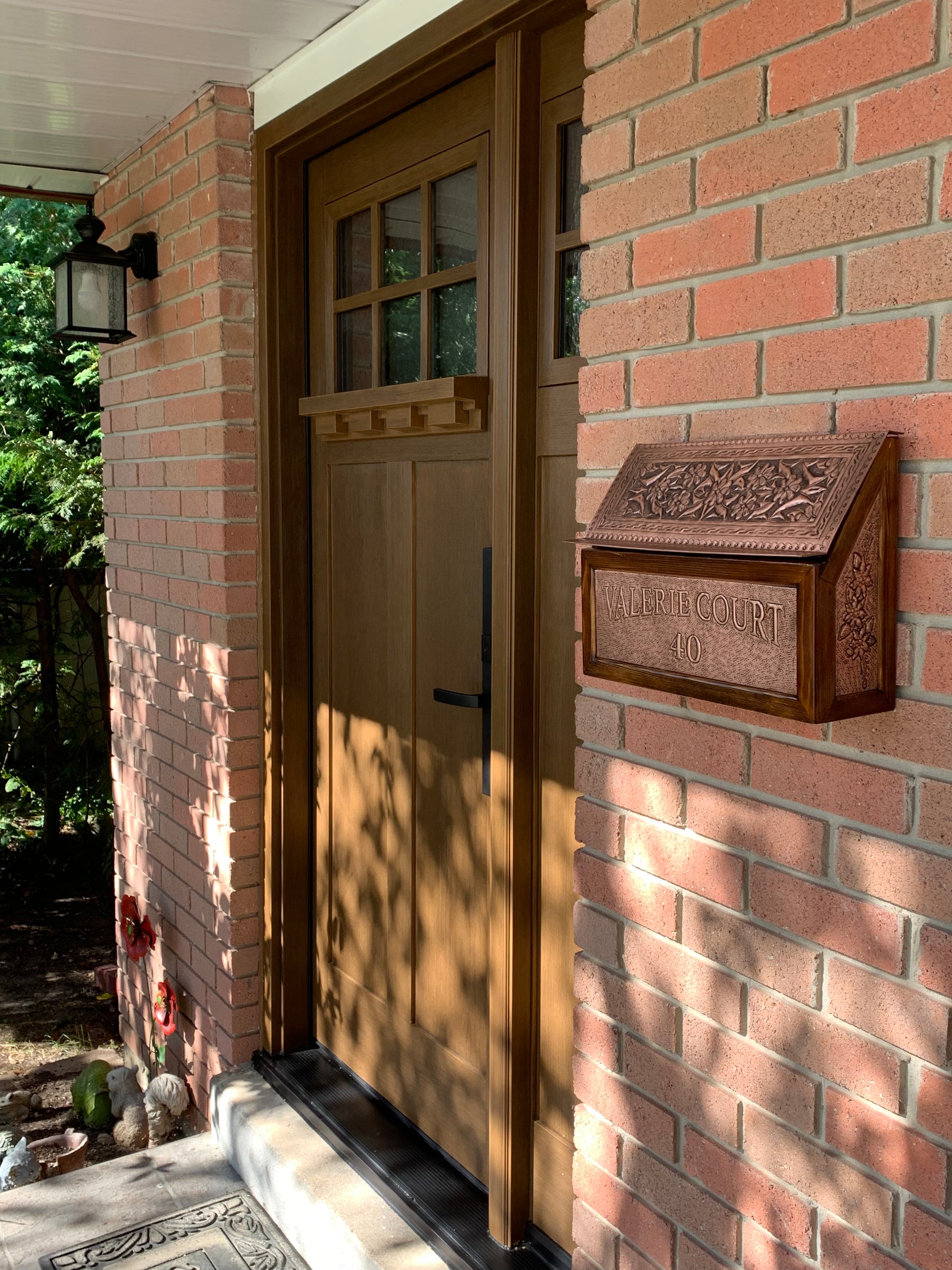 Wall Mounted Copper Mailbox