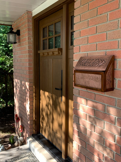 Wall Mounted Copper Mailbox