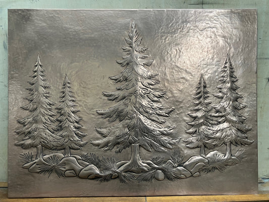 Fir Forest Copper Kitchen Backsplash