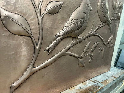 Songbirds Copper Kitchen Backsplash