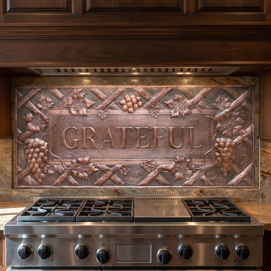 Vineyard Copper Backsplash — Grateful