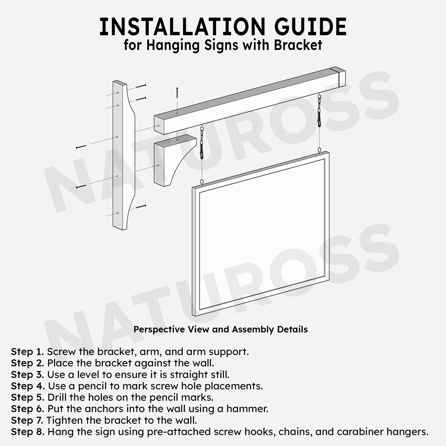 Hanging Sign with Bracket