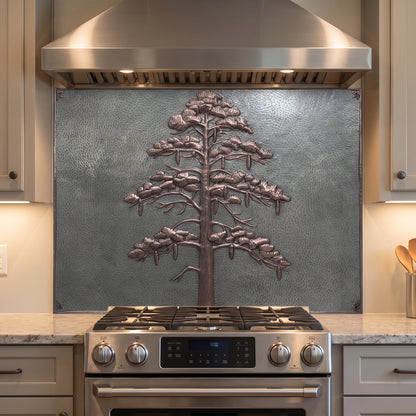 Eastern White Pine Copper Kitchen Backsplash