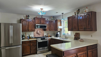 Rooster & Fleur-de-Lis Copper Backsplash — Natural Copper