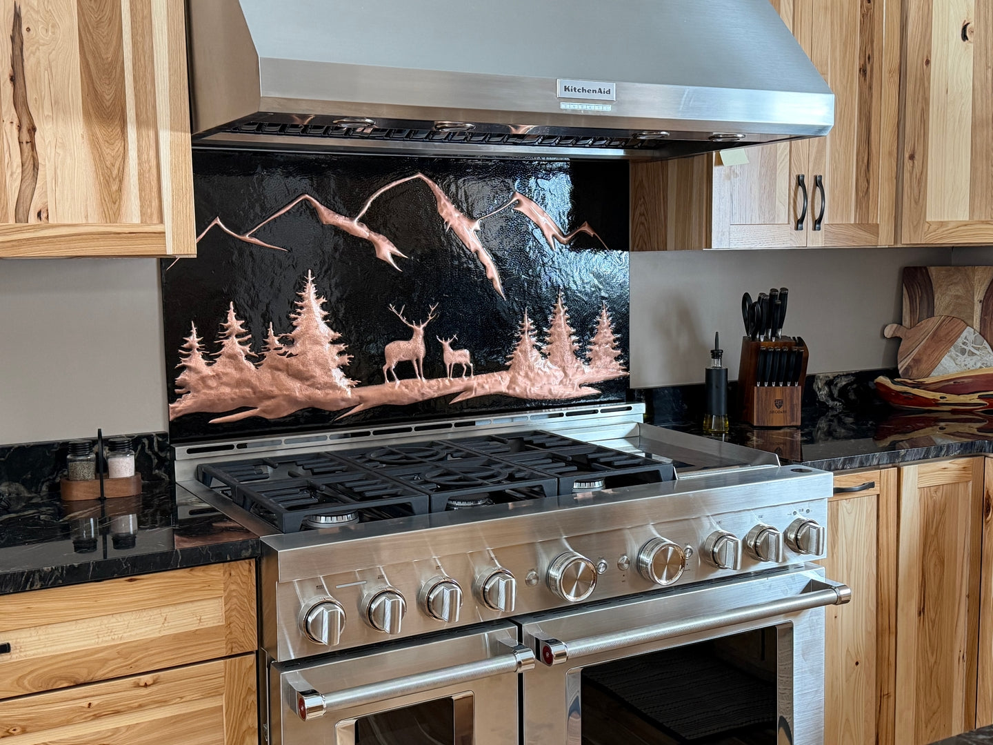 Custom Copper Kitchen Backsplash – Handmade to Your Size & Design