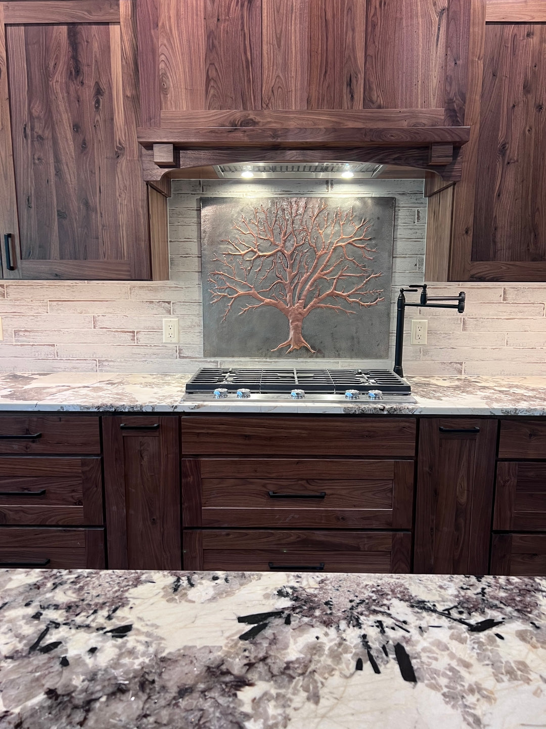 Custom Copper Kitchen Backsplash – Handmade to Your Size & Design