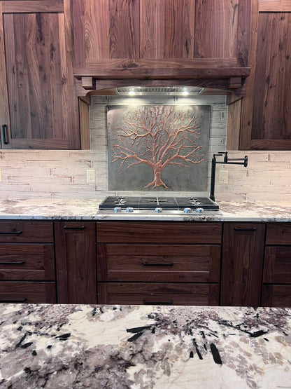 Custom Copper Kitchen Backsplash – Handmade to Your Size & Design