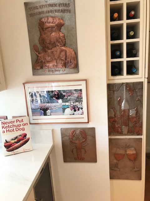 Lobster Copper Kitchen Backsplash