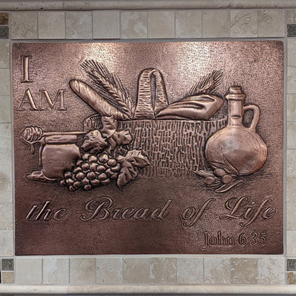 Bread of Life Copper Kitchen Backsplash - Natuross