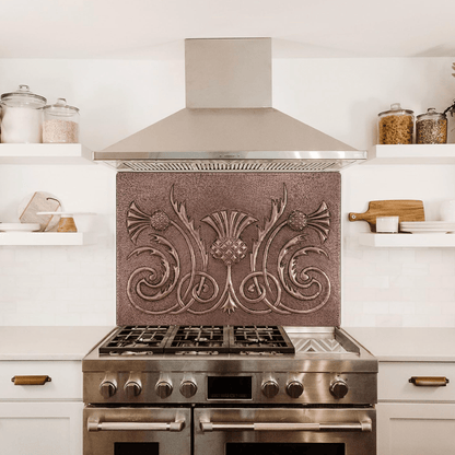 Copper Backsplash (Scottish Thistle, Personalized)