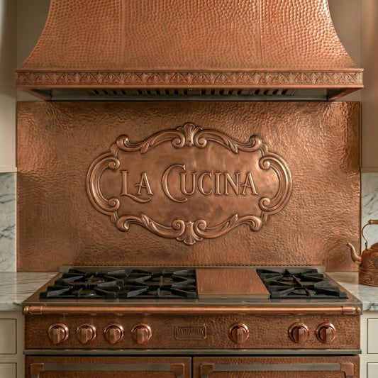 "La Cucina" Copper Script Sign