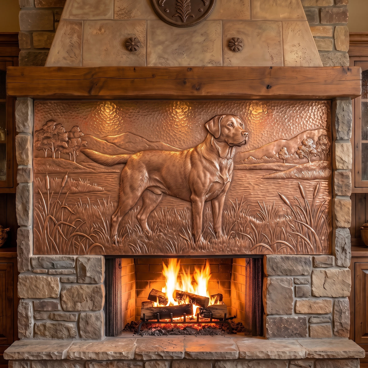 Labrador Retriever Copper Panel