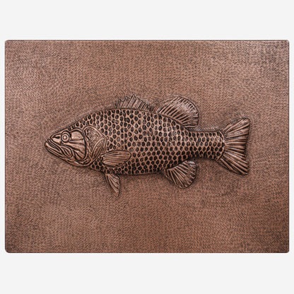 Copper Backsplash Panel (Largemouth Bass Fish)