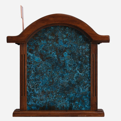 Post Mounted Copper Mailbox in Blue Patina