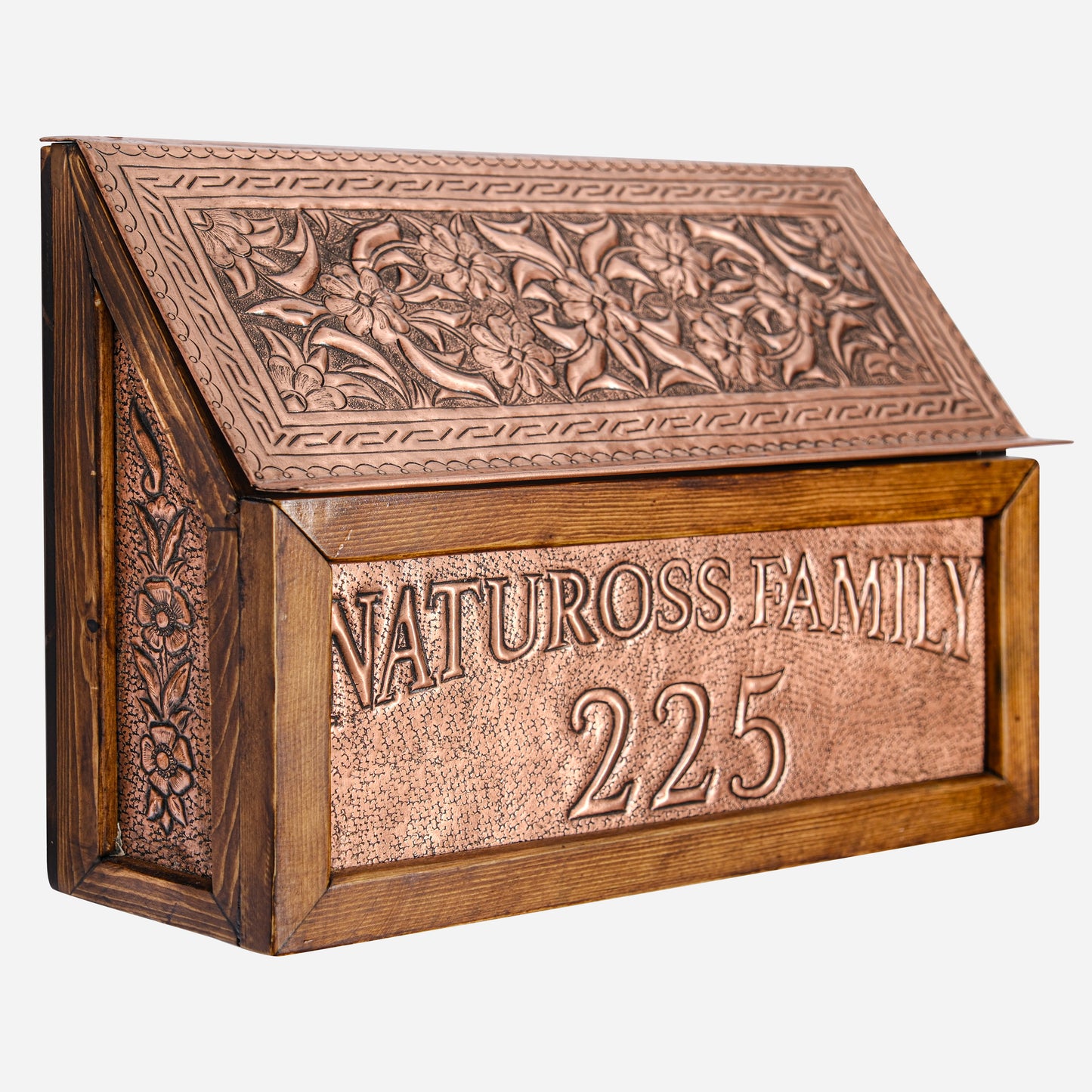 Wall Mounted Copper Mailbox