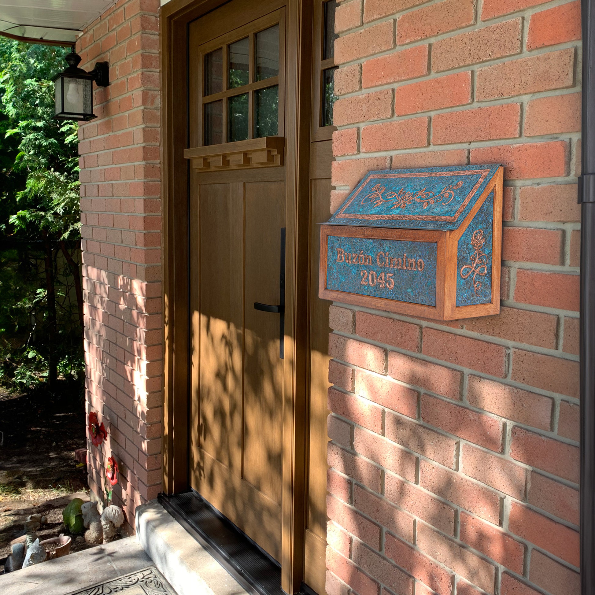 Wall Mounted Copper Postbox