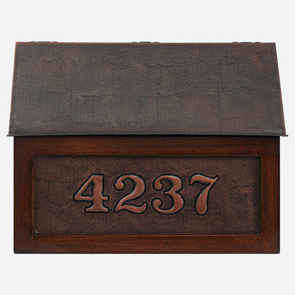 Wall Mounted Copper Letterbox (Brown Color)