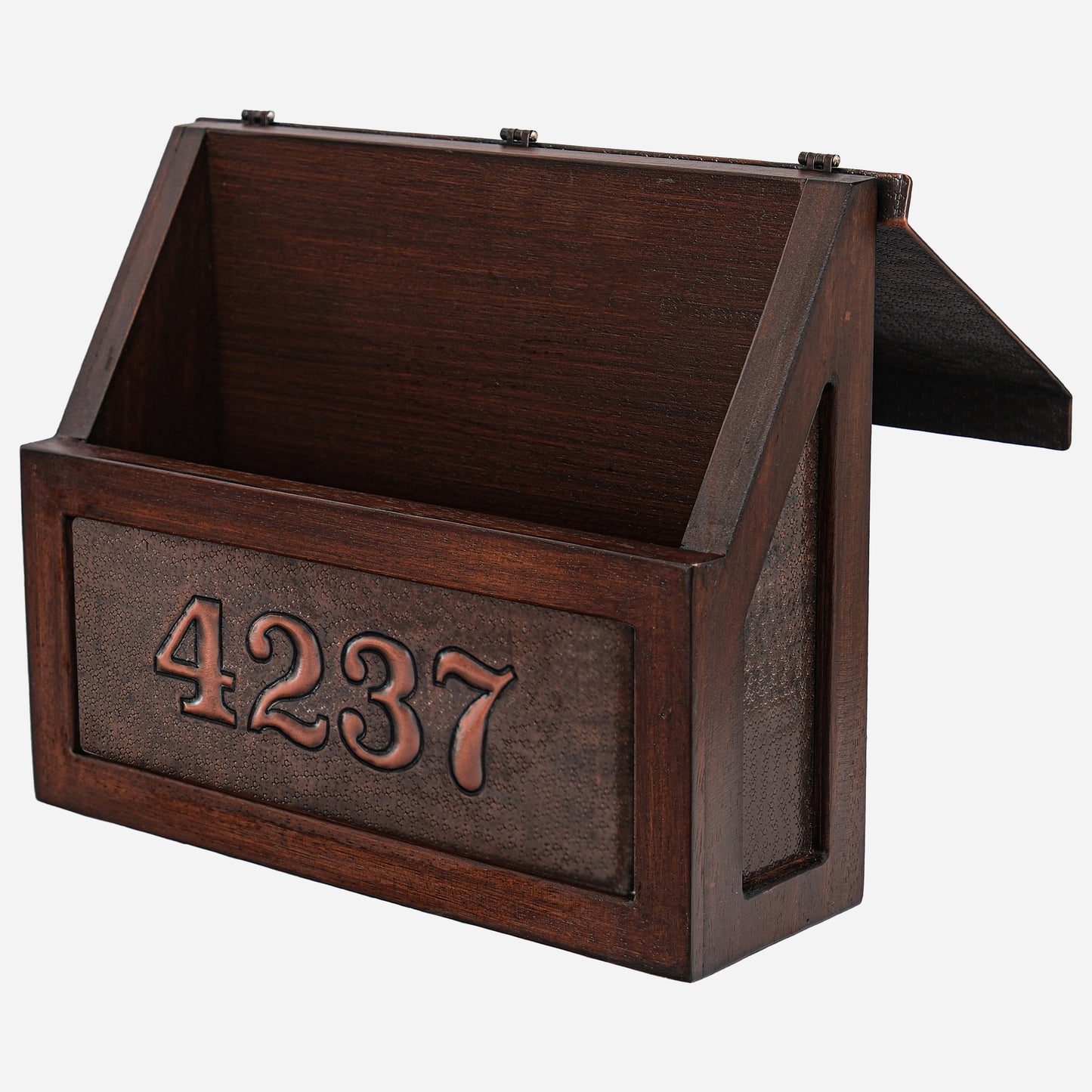 Wall Mounted Copper Letterbox (Brown Color)