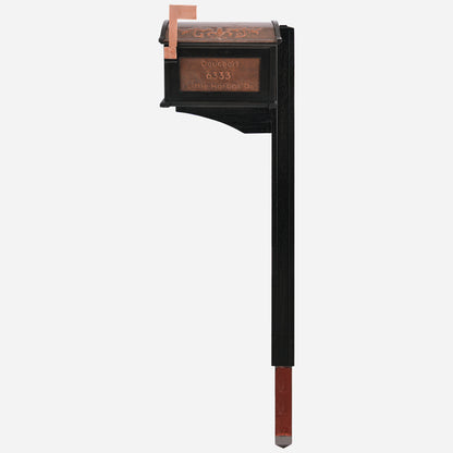 Post-Mounted Copper Letterbox