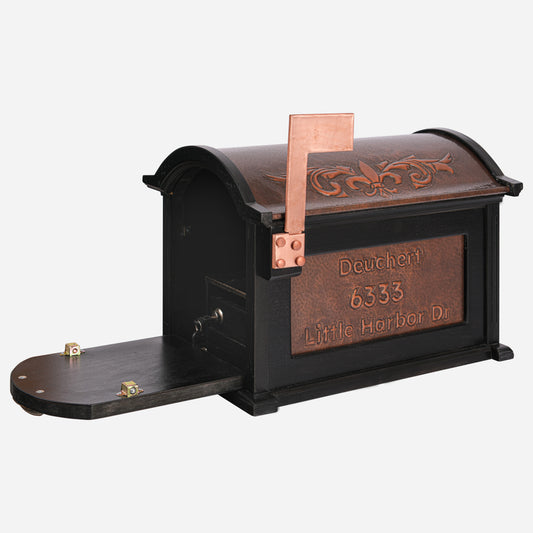 Post-Mounted Copper Letterbox