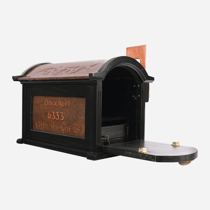 Post-Mounted Copper Letterbox