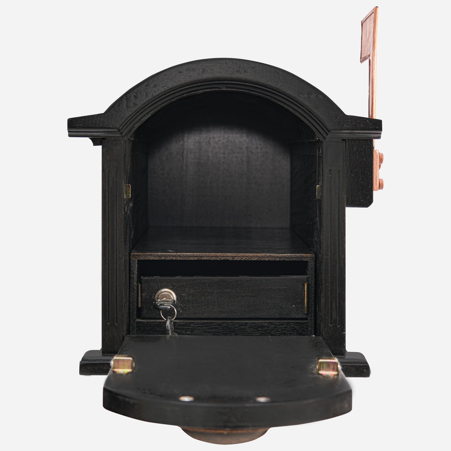 Post-Mounted Copper Letterbox