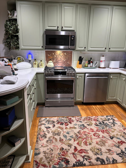 Tree Branches Copper Kitchen Backsplash