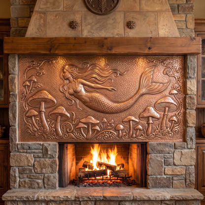 Mermaid Copper Kitchen Backsplash