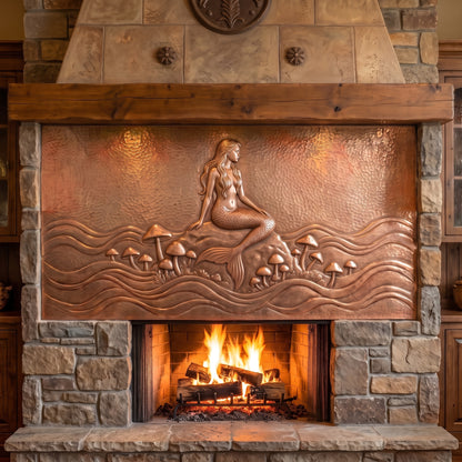 Mermaid Copper Kitchen Backsplash