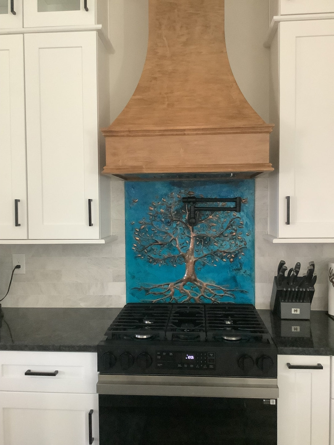 Tree of Life with Birds Copper Backsplash