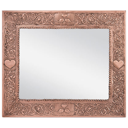 Copper Wall Mirror (Heart Accent)