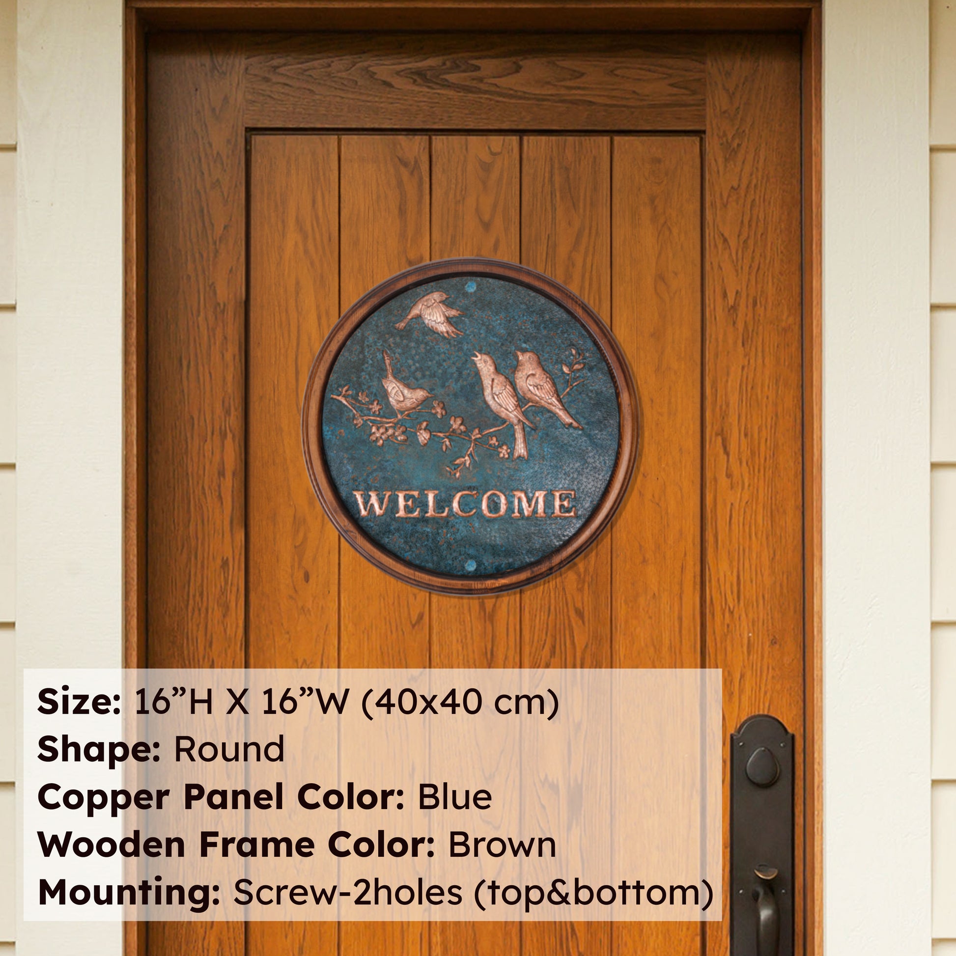 Copper "Welcome" Sign - Natuross