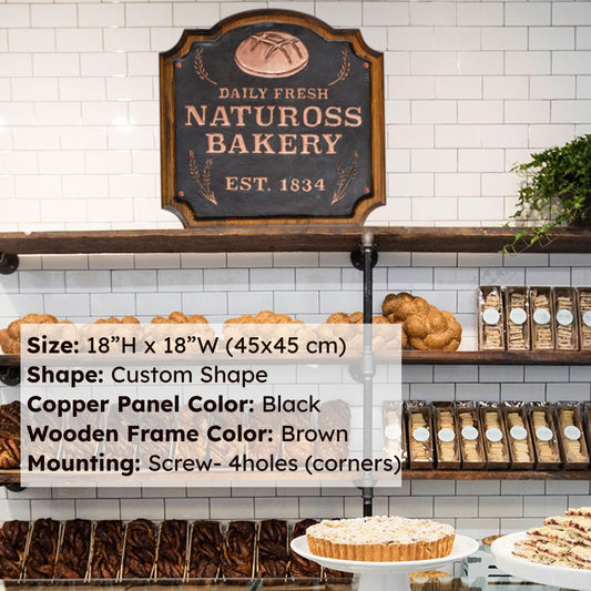 Copper Bakery Sign - Natuross