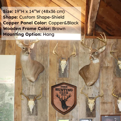 Copper Hunting Club Sign - Natuross