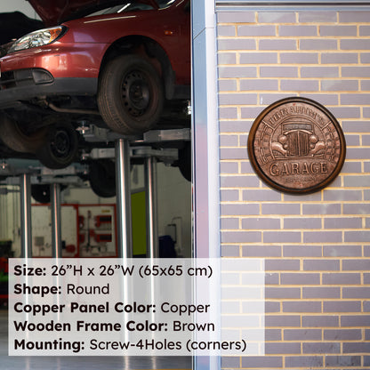 Copper Garage Sign - Natuross