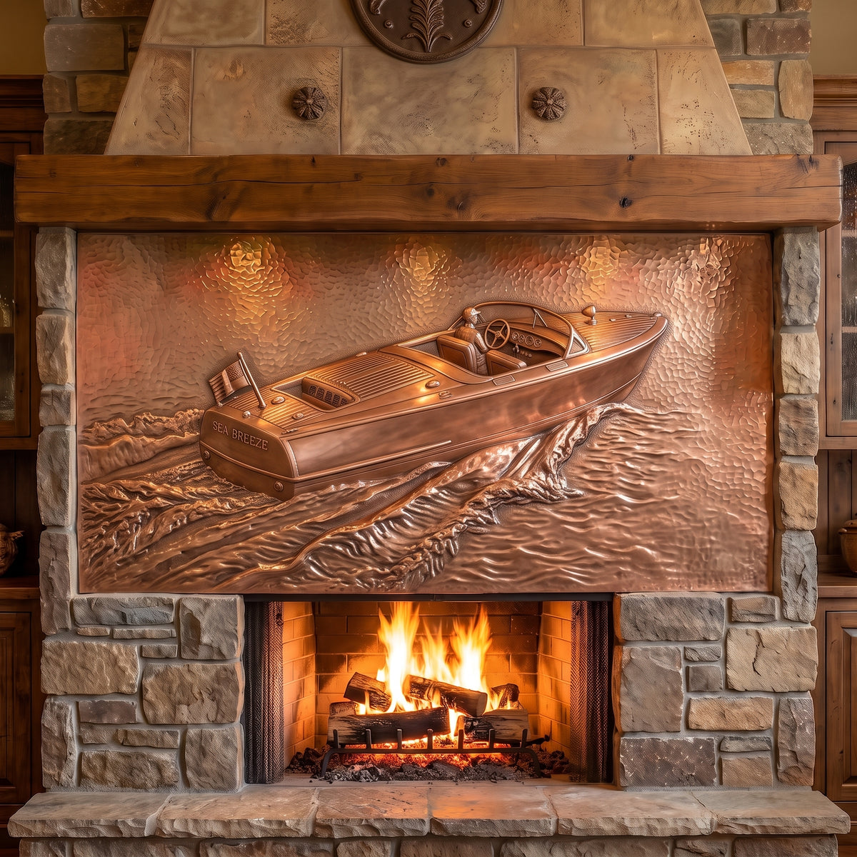 Motorboat Copper Panel