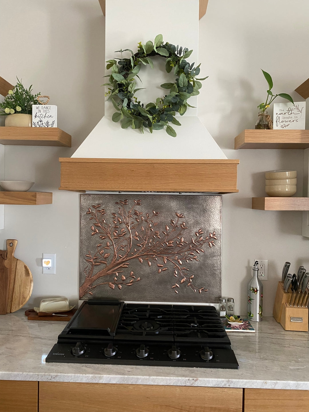 Custom Copper Kitchen Backsplash – Handmade to Your Size & Design