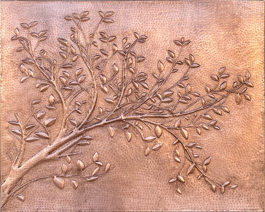 Copper Tree Branches Backsplash