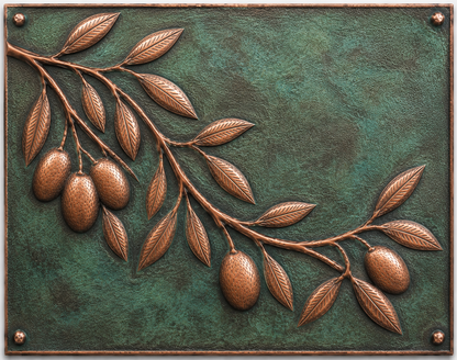 Olive Branch Copper Backsplash