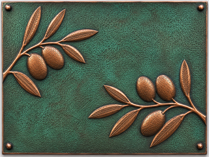 Olive Branch Copper Backsplash