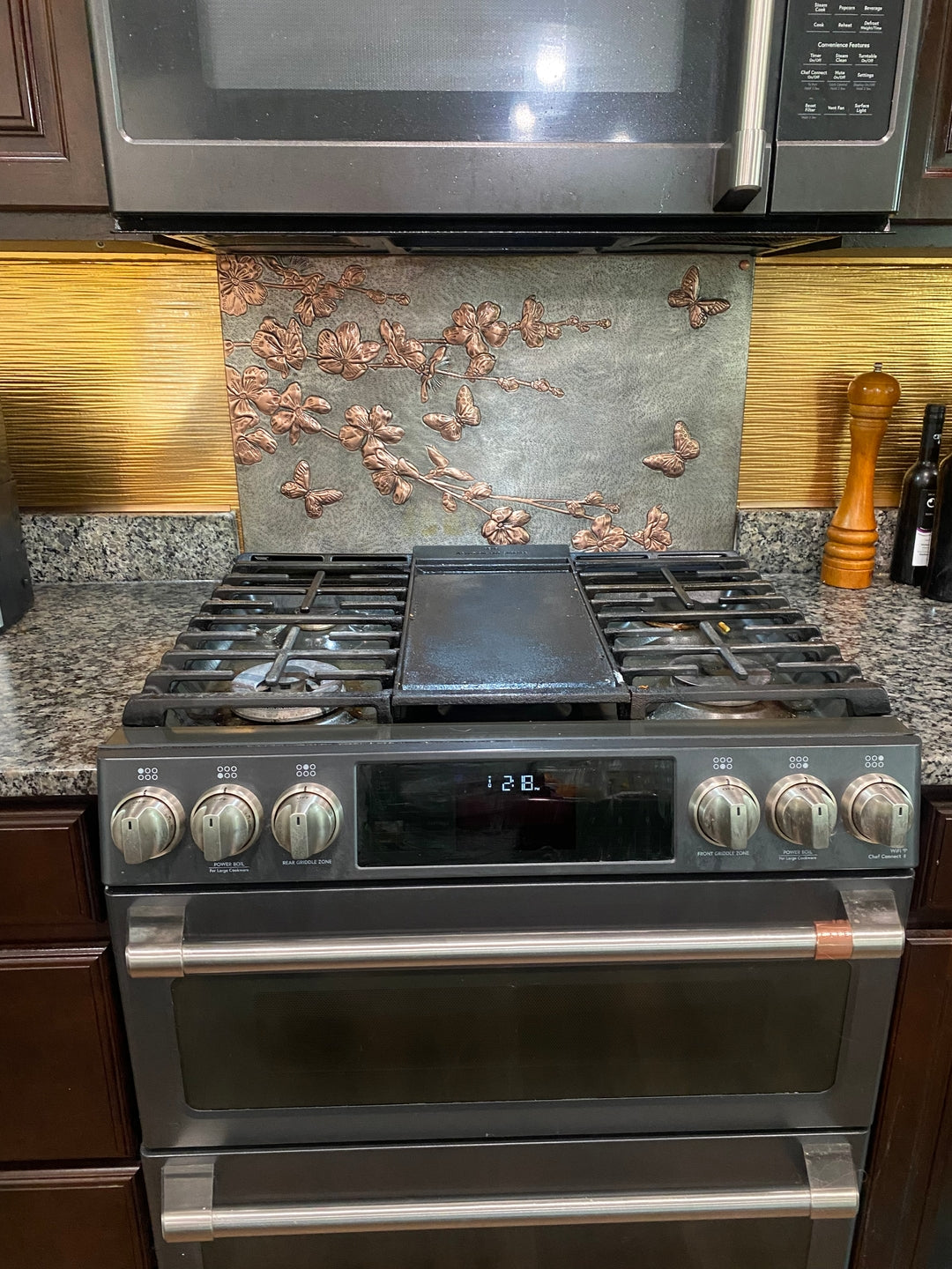 Dogwood Branches Copper Backsplash Tile - Natuross