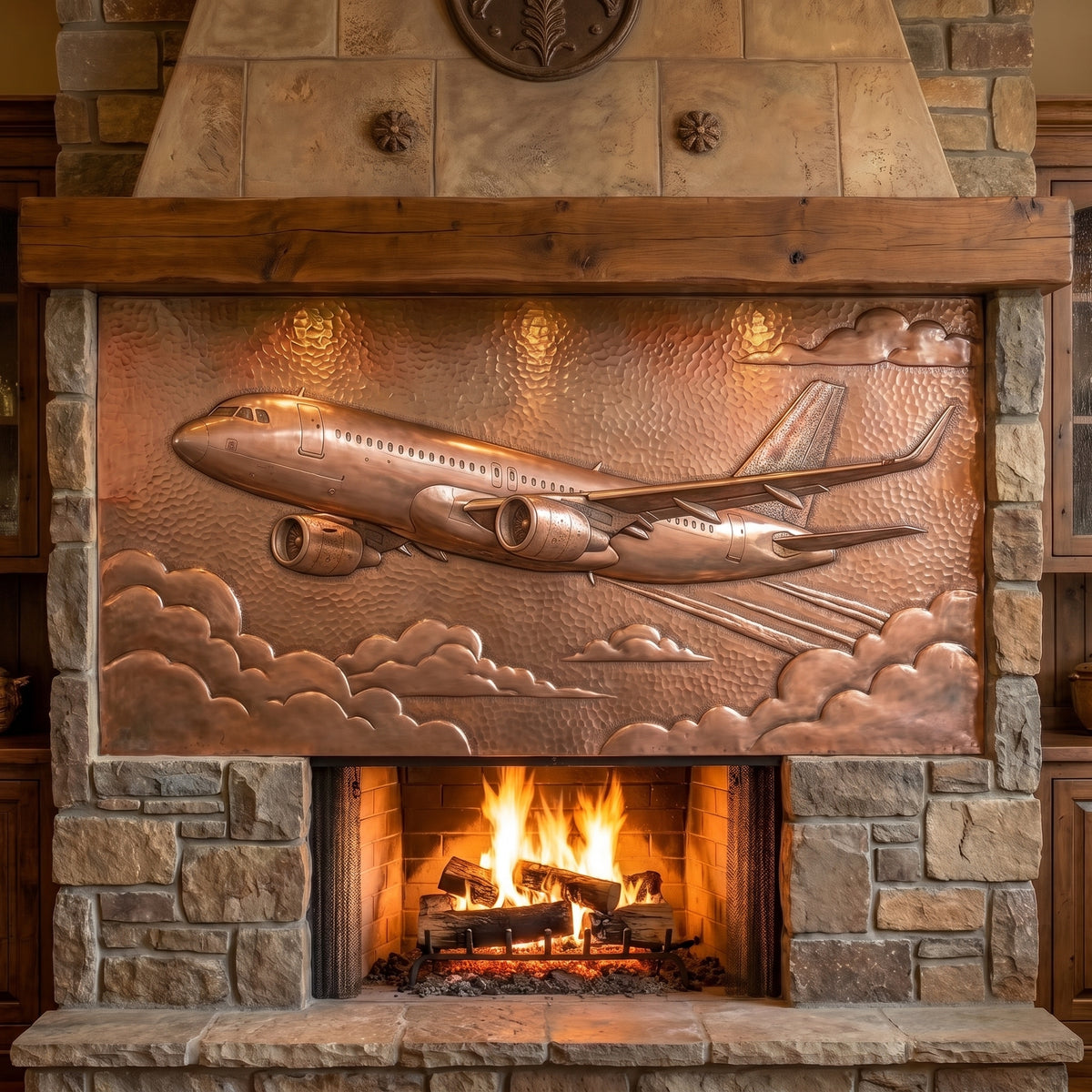 Passenger Airplane Copper Panel