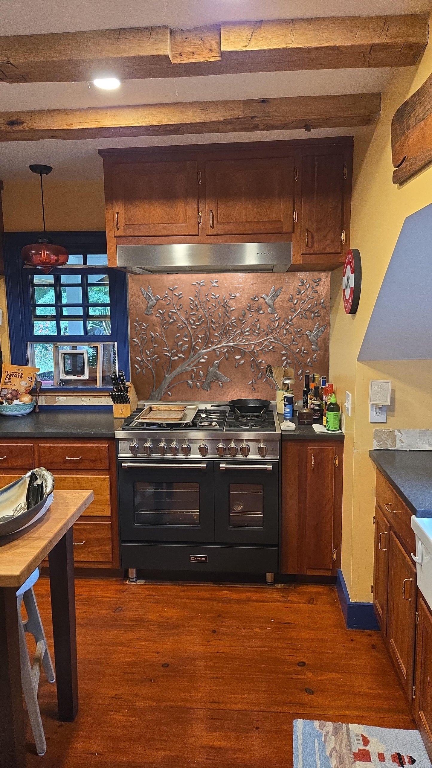 Custom Copper Kitchen Backsplash & Architectural Panels | Your Design, Your Size