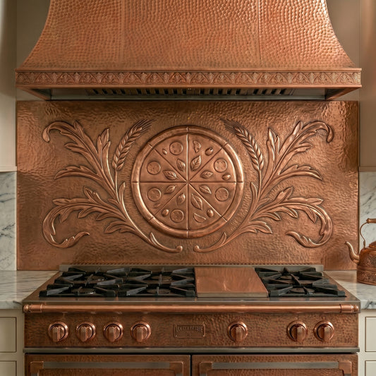 Pizza Copper Kitchen Backsplash