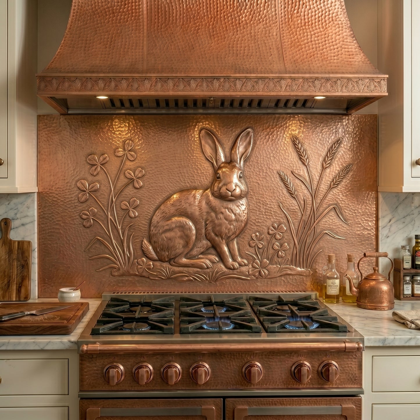 Rabbit Copper Kitchen Backsplash