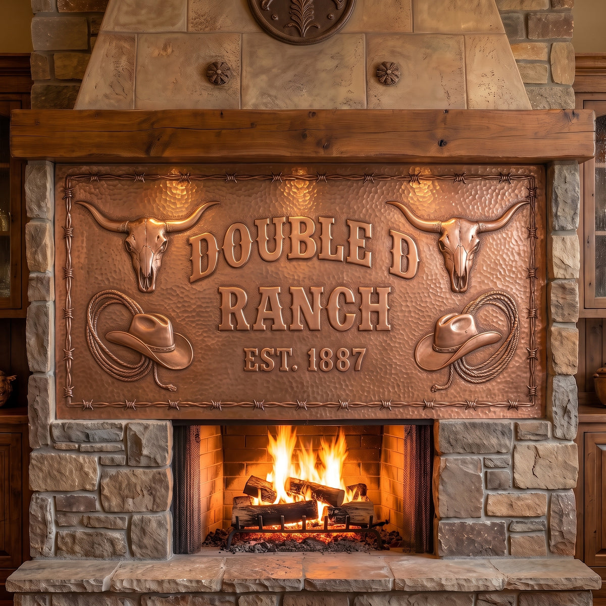 Personalized Copper Ranch Sign