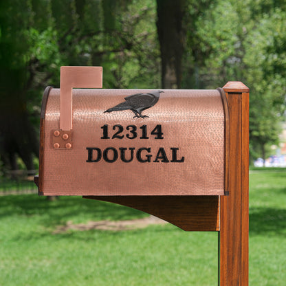 Copper Post- Mounted Mailbox