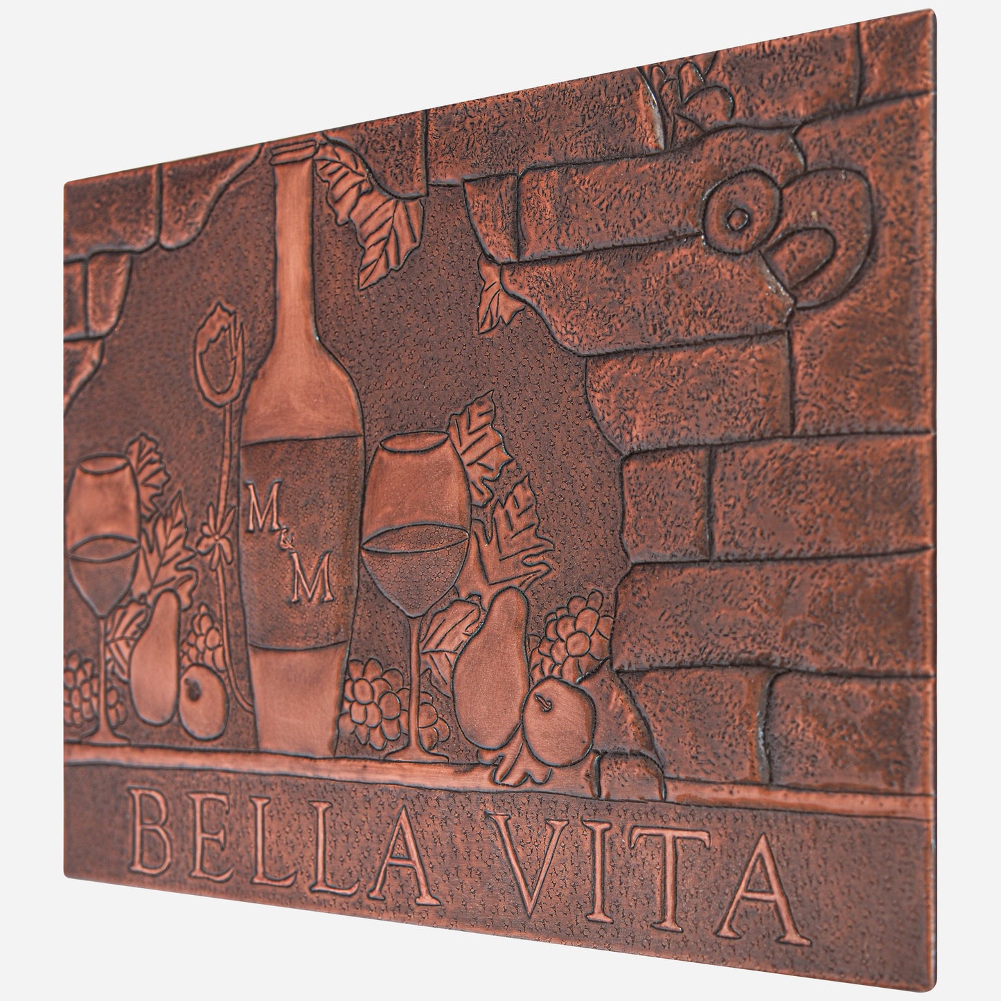 Copper Wine Cellar Sign (Tuscan Scene) - Natuross